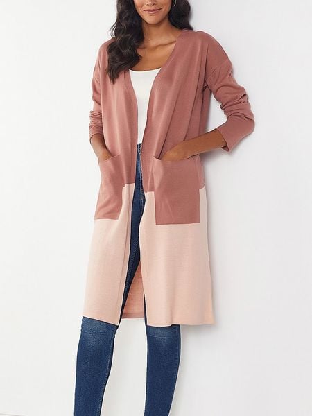 Milan Kiss Kardigan w kolorze jasnoróżowo-szaroróżowym rozmiar: XL. Różowe kardigany damskie Milan Kiss, xl, bez wzorów. Za 188.40 zł.