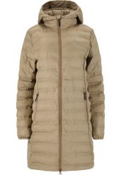 Długa lekka kurtka puchowa damska Whistler Froze. Brązowe kurtki damskie WHISTLER, l, bez wzorów, z materiału, bez kaptura. Za 355.50 zł.