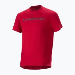 Koszulka rowerowa męska Alpinestars A-Aria Switch. Czerwone t-shirty sportowe męskie ALPINESTARS, m, ze skóry, bez ramiączek, rowerowe. Za 305.55 zł.