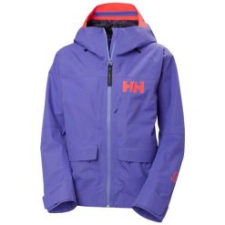 Damska kurtka narciarska Helly Hansen Emiko Shell. Fioletowe kurtki damskie Helly Hansen, bez wzorów, bez kaptura, narciarskie. Za 1,286.05 zł.