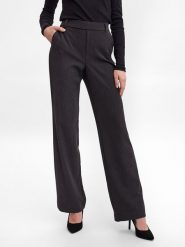 Vero Moda Spodnie "Maya" w kolorze czarnym rozmiar: S/L34. Czarne spodnie materiałowe damskie Vero Moda, bez wzorów, z materiału, z podwyższonym stanem. Za 134.95 zł.