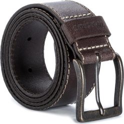 Pasek Męski WRANGLER - Stitched Belt W0081US85 85 Brown. Brązowe paski męskie Wrangler, bez wzorów, ze skóry. Za 109.00 zł.