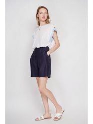 Le Jardin du Lin Koszulka w kolorze białym rozmiar: 34. Białe t-shirty damskie Le jardin du lin, bez wzorów, bez kołnierzyka. Za 78.99 zł.