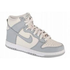 Damskie Skórzane Buty Sportowe Dunk O Wysokim Kroju. Białe buty sportowe na co dzień damskie Nike, bez wzorów, z gumy, trekkingowe. Za 597.00 zł.