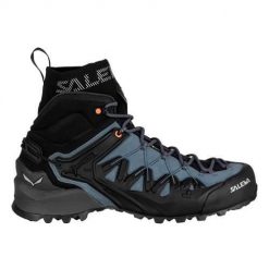 Buty trekkingowe męskie Salewa Wildfire Edge Mid Gtx. Czarne buty trekkingowe męskie Salewa, bez zapięcia, trekkingowe. Za 839.37 zł.