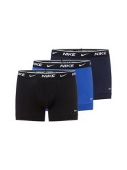 Nike Bokserki w 3-paku Mężczyźni Bawełna niebieski|czarny, L. Czarne bokserki męskie Nike, bez wzorów, z bawełny. Za 179.95 zł.