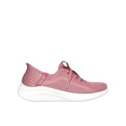 Buty do chodzenia damskie Skechers Slip-ins Ultra Flex 3.0. Czerwone obuwie do biegania damskie Skechers, bez wzorów, z materiału. Za 299.00 zł.