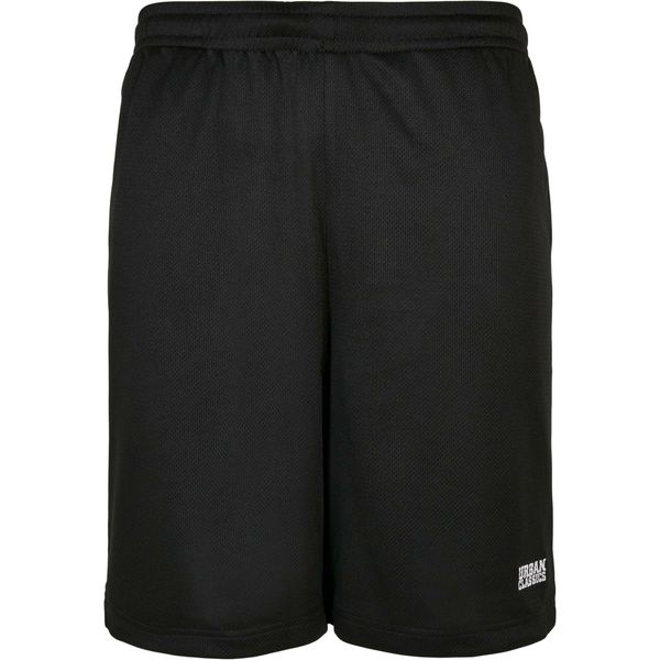 Szorty Urban Classics Basic Mesh. Czarne szorty męskie Urban Classics, z meshu, bez kołnierzyka. Za 160.50 zł.