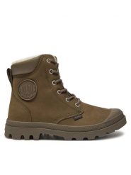 Palladium Trapery Pampa Sport Cuff Wps 72992-222-M Brązowy. Brązowe buty zimowe męskie Palladium, z nubiku, bez zapięcia. Za 713.15 zł.