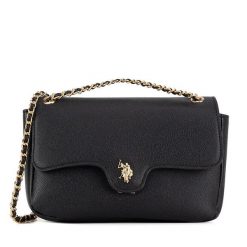 Torebka U.S. Polo Assn. Czarne torebki klasyczne damskie U.S. Polo Assn., bez wzorów, bez dodatków. Za 160.99 zł.