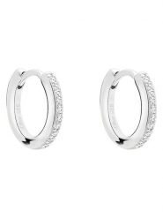 S.Oliver Srebrne kolczyki-kreole z cyrkoniami rozmiar: onesize. Szare kolczyki damskie S.Oliver, z cyrkonią, srebrne. Za 152.99 zł.