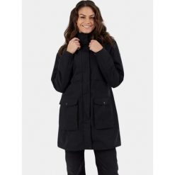 Płaszcz przeciwdeszczowy damski Fundango Zhuri. Czarne kurtki przeciwdeszczowe damskie Fundango, xs, bez kaptura. Za 419.90 zł.