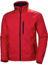 Kurtka Żeglarska Męska Helly Hansen Crew. Czerwone kurtki męskie Helly Hansen, m, bez wzorów, z poliesteru, bez kaptura. Za 519.20 zł.