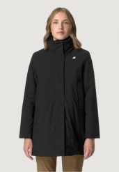 Kurtka anorak Kobieta K-WAY Marla St Warm. Czarne kurtki damskie k-way, na zimę, l, bez wzorów, z elastanu, bez kaptura. Za 1,203.52 zł.
