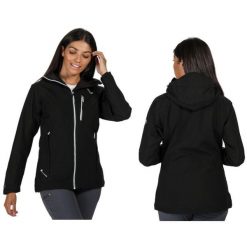 Kurtka trekkingowa dla kobiet Regatta Birchdale. Czarne kurtki damskie Regatta, l, bez wzorów, bez kaptura. Za 179.99 zł.