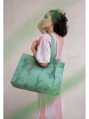 Fritzi aus Preußen Shopper bag "Kahlo" w kolorze zielonym - 27 x 14 x 8 cm rozmiar: onesize. Zielone shopper bag damskie Fritzi aus Preußen, bez wzorów, z materiału, na ramię, bez dodatków. Za 143.56 zł.