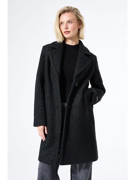 Garcia Płaszcz przejściowy w kolorze czarnym rozmiar: M. Czarne płaszcze damskie Garcia, m, bez wzorów. Za 283.48 zł.