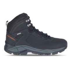 Buty trekkingowe męskie MERRELL VEGO MID za kostkę wysokie wodoodporne skóra. Czarne buty trekkingowe męskie MERRELL, ze skóry, za kostkę, bez zapięcia, trekkingowe. Za 549.00 zł.
