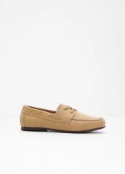 Półbuty loafersy. Brązowe półbuty damskie bonprix, bez wzorów, bez obcasa. Za 37.99 zł.