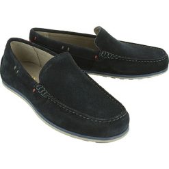 GEOX U824LA MARVIN A 00022 C4002 navy, półbuty męskie. Niebieskie półbuty męskie Geox, ze skóry, bez zapięcia. W wyprzedaży za 307.90 zł.
