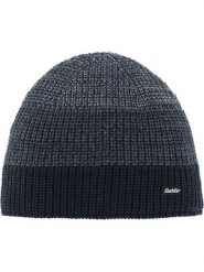 Eisbär Czapka "Caris" w kolorze szaro-czarnym rozmiar: onesize. Czarne czapki zimowe damskie Eisbar, z wełny. Za 100.99 zł.