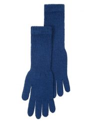 Lanerossi Wełniane rękawiczki "Asia" w kolorze niebieskim - 31 x 7 cm rozmiar: onesize. Niebieskie rękawiczki damskie Lanerossi, bez wzorów, z wełny. Za 137.35 zł.