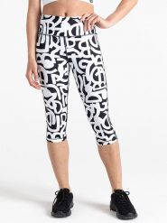 Dare 2b Legginsy sportowe "Influential" w kolorze biało-czarnym rozmiar: 36. Białe legginsy damskie Dare 2b, bez wzorów, z materiału. Za 47.82 zł.