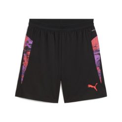 Męskie szorty piłkarskie IndividualCUP PUMA Black. Czarne szorty męskie Puma, bez kołnierzyka. W wyprzedaży za 99.00 zł.