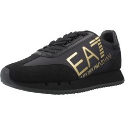 Buty EA7 BY EMPORIO ARMANI 7X000541 AF18609 Czarny. Czarne buty trekkingowe męskie EMPORIO ARMANI CONNECTED, ze skóry, bez zapięcia, trekkingowe. Za 976.35 zł.