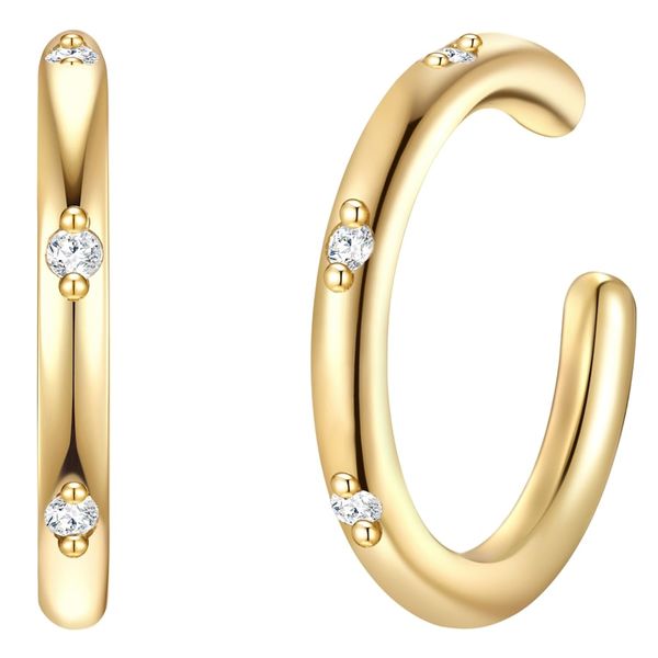 Glanzstücke München Kolczyki z Srebro wysokiej próby w Żółte złoto 1 ct Damski. Żółte kolczyki damskie Glanzstücke München, z cyrkonią, srebrne. Za 189.99 zł.