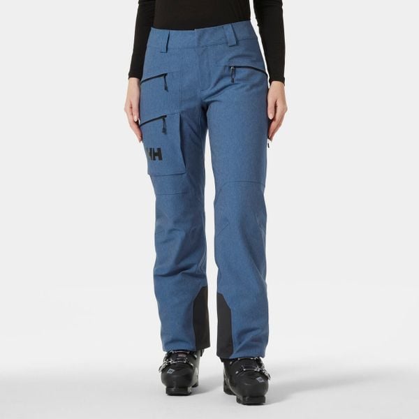 Spodnie narciarskie dla kobiet Helly Hansen Powderqueen. Niebieskie spodnie dresowe damskie Helly Hansen, na zimę, bez wzorów, z puchu. Za 1,190.50 zł.