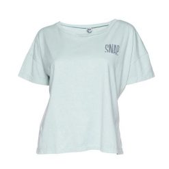 Damska koszulka w stylu crop top Snap Climbing. Zielone bluzki damskie SNAP CLIMBING, l, bez wzorów, bez kołnierzyka. W wyprzedaży za 155.00 zł.