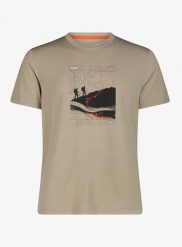 T shirt CMP Verte T-Shirt. Brązowe t-shirty męskie CMP, m, bez wzorów, z elastanu, bez kołnierzyka. Za 181.49 zł.