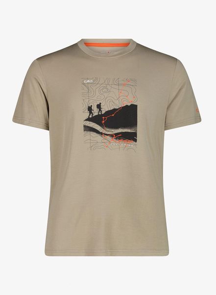 T shirt CMP Verte T-Shirt. Brązowe t-shirty męskie CMP, m, bez wzorów, z elastanu, bez kołnierzyka. Za 181.49 zł.