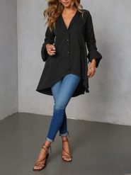 LA Angels Koszula w kolorze czarnym rozmiar: M. Czarne koszule damskie LA Angels, m, bez wzorów, bez kołnierzyka, bez ramiączek. Za 148.26 zł.