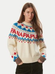Napapijri Sweter D-Fiames NP0A892S Beżowy jasny Regular Fit. Brązowe swetry klasyczne damskie Napapijri, s, z syntetyku, bez kołnierzyka. Za 1,149.00 zł.