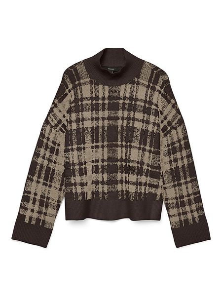 Vero Moda Sweter w kolorze brązowym rozmiar: XL. Brązowe golfy damskie Vero Moda, xl, bez kołnierzyka. Za 109.00 zł.