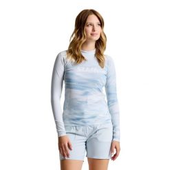 Slam Foil Ws Rashguard Koszulka Z Dużymi Lasami Damskie. Szare bluzki sportowe damskie SLAM, l, z materiału, bez kołnierzyka, bez ramiączek. Za 399.05 zł.