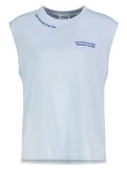 Sublevel Top w kolorze błękitnym rozmiar: M. Niebieskie topy damskie Sublevel, m, bez wzorów, z bawełny, bez kołnierzyka. Za 43.99 zł.