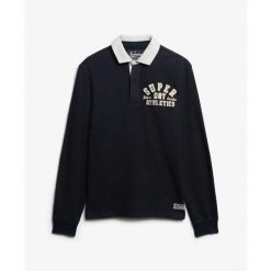 Koszulka z długim rękawem Superdry Vintage Athletic. Niebieskie t-shirty sportowe męskie Superdry., m, bez ramiączek. Za 325.60 zł.