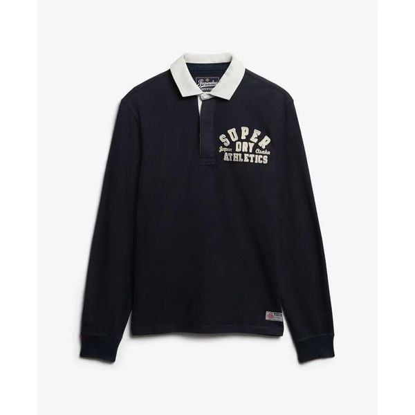 Koszulka z długim rękawem Superdry Vintage Athletic. Niebieskie t-shirty sportowe męskie Superdry., xl, z jersey, bez ramiączek. Za 376.30 zł.