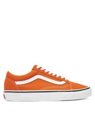 Vans Tenisówki Old Skool VN000D6W52K1 Pomarańczowy. Brązowe trampki i tenisówki damskie Vans, bez wzorów, ze skóry. Za 209.99 zł.