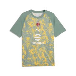 Koszulka przedmeczowa AC Milan. Zielone t-shirty sportowe męskie Puma, bez ramiączek, do piłki nożnej. Za 308.00 zł.