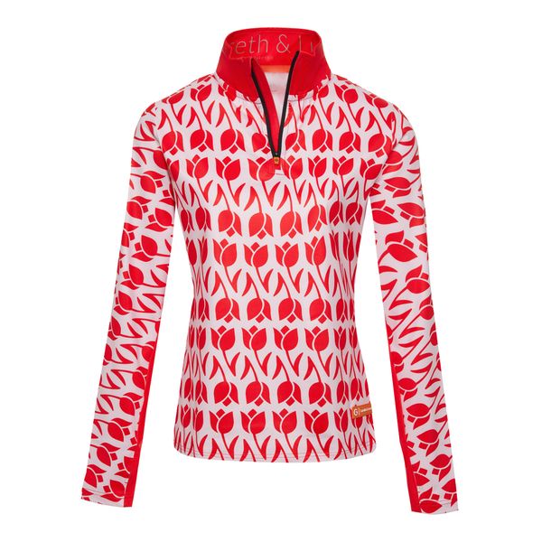 Bluza narciarska Damska Gareth & Lucas The One Hundred and Sixteen. Czerwone bluzy bez kaptura damskie GARETH & LUCAS, z elastanu. Za 229.99 zł.