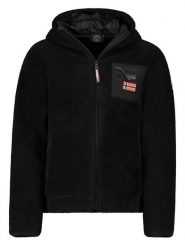Geographical Norway Kurtka polarowa w kolorze czarnym rozmiar: XXL. Czarne kurtki męskie Geographical Norway, xxl, bez wzorów, z polaru, bez kaptura. Za 148.61 zł.
