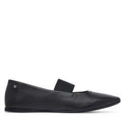 Baleriny Max Mara. Czarne baleriny damskie Max Mara, bez wzorów, bez obcasa. Za 2,249.00 zł.