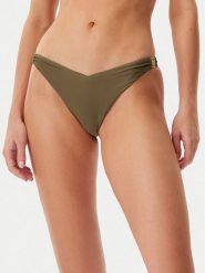 Guess Dół od bikini E5GO38 MC04R Zielony. Zielone bikini damskie Guess, z aplikacjami. Za 179.99 zł.