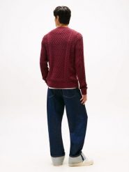 Tommy Jeans sweter Mężczyźni Bawełna czerwony, XL. Czerwone swetry męskie Tommy Jeans, m, bez wzorów, z bawełny, bez kołnierzyka. Za 329.95 zł.
