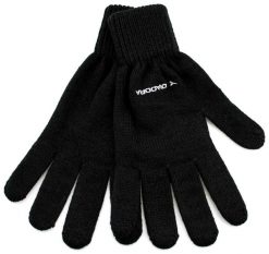 Rękawiczki męskie Diadora Glove Dziane Czarne. Czarne rękawiczki męskie Diadora, bez wzorów, z materiału. Za 102.99 zł.