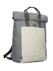 Zwei Plecak "Benno BE260" w kolorze szaro-kremowym - 38 x 53 x 19 cm rozmiar: onesize. Brązowe plecaki damskie Zwei, bez wzorów, z materiału. Za 178.79 zł.